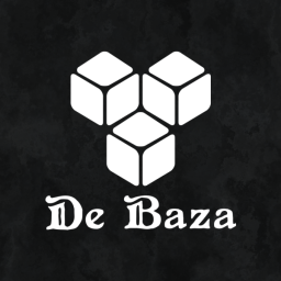 File:De Baza - 2015 Logo - 256 White on Black Marble.png